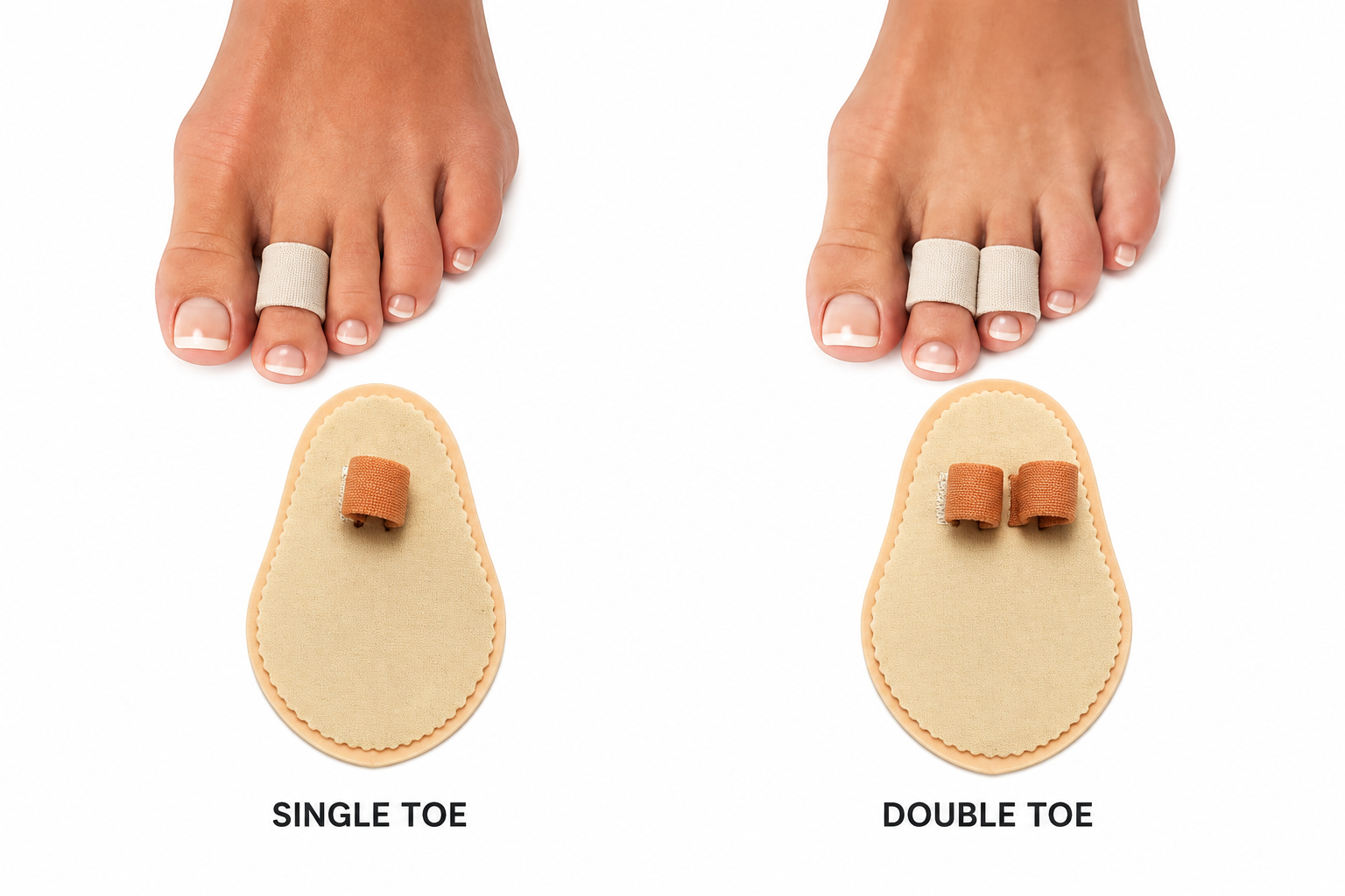Hammer Toe Straightener Splint – Single or Double Toe