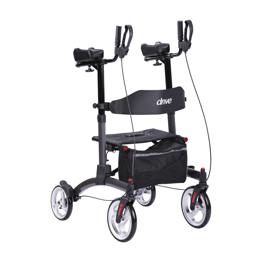 Drive | Elevate Upright Rollator Grey