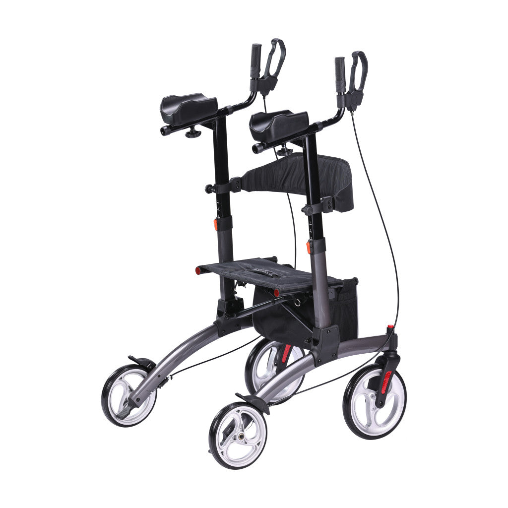 Drive | Elevate Upright Rollator Grey