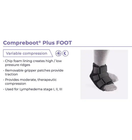 Sigvaris | Compreboot Plus Foot Black