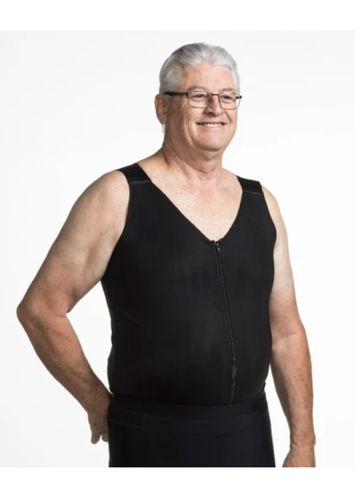 Wear Ease | Men's Torso Compression Vest White