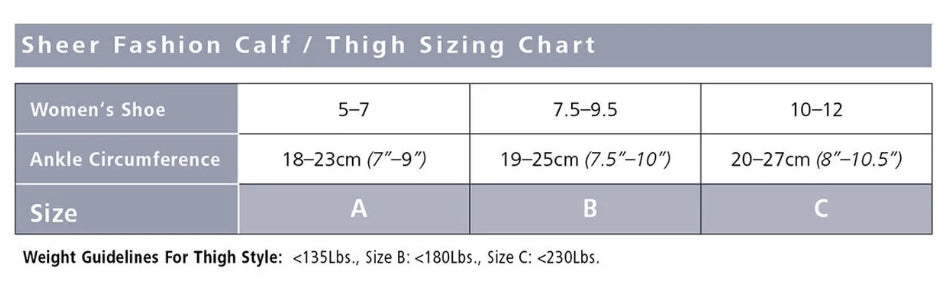 Sigvaris (15-20mmHg) | Sheer Fashion (Thigh-High)
