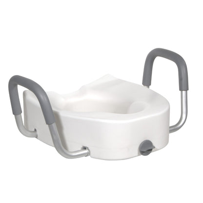 Drive | Elongated Toilet Seat with Lock and Handles