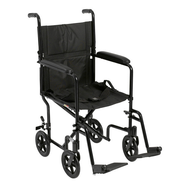 Drive | Aluminum Transport Chair - 19" Black