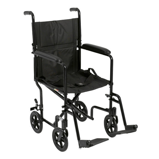 Drive | Aluminum Transport Chair - 19" Black