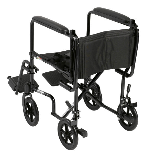 Drive | Aluminum Transport Chair - 19" Black