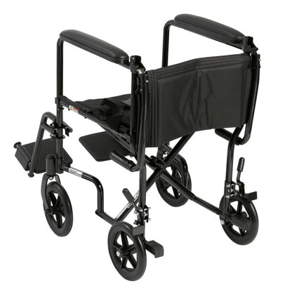 Drive | Aluminum Transport Chair - 19" Black