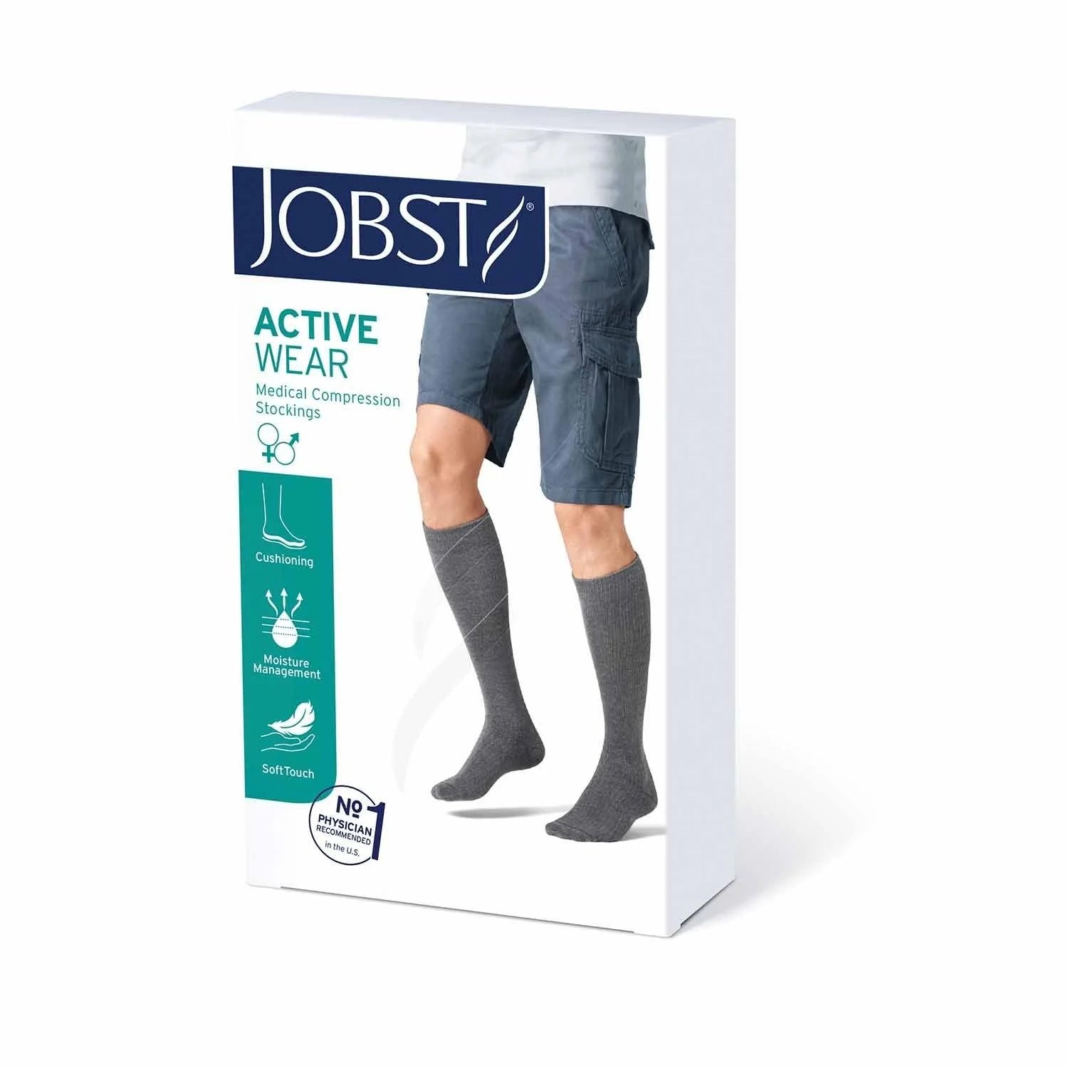 JOBST ActiveWear Knee High Closed Toe Full Calf