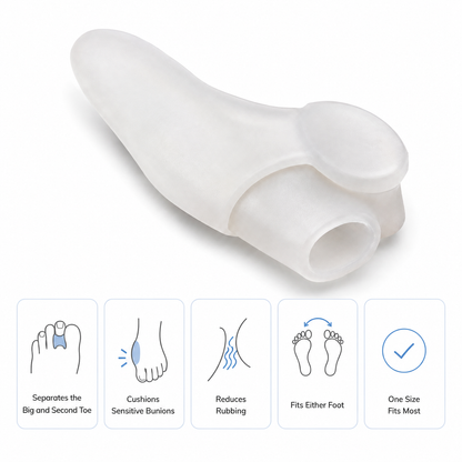 Gel Toe Spreader with Bunion Cushion – Toe Alignment and Bunion Protection