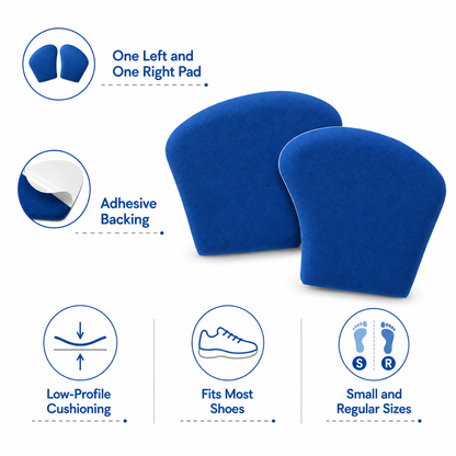 PowerStep Metatarsal Relief Pads – Adhesive Ball-of-Foot Cushions, 1 Pair