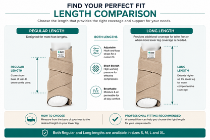 Juzo Reversa Compression Foot Wrap – Adjustable Short-Stretch Foot Compression