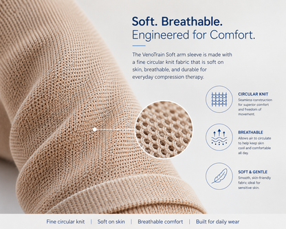 Bauerfeind VenoTrain Soft Arm Compression Sleeve 30–40 mmHg