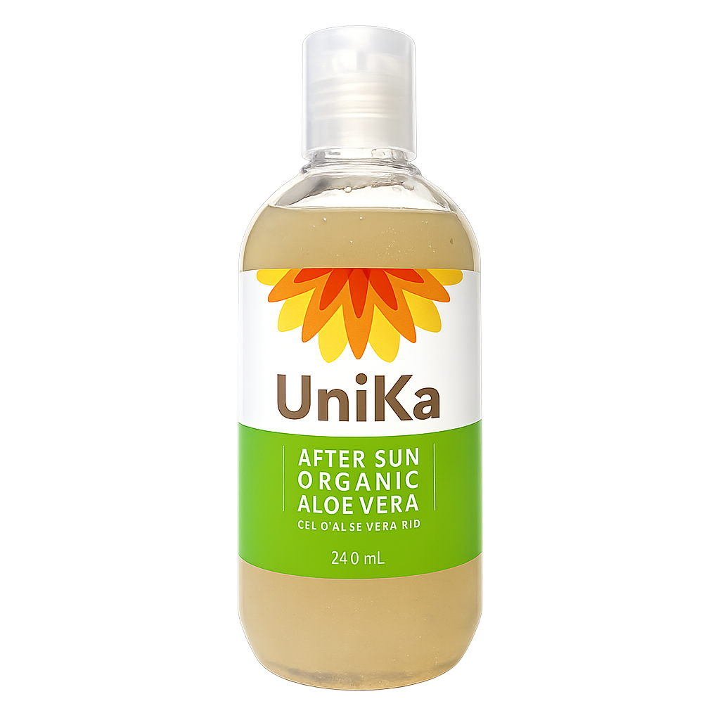UniKa Organic After Sun Aloe Vera Gel – 96% Organic | 240mL
