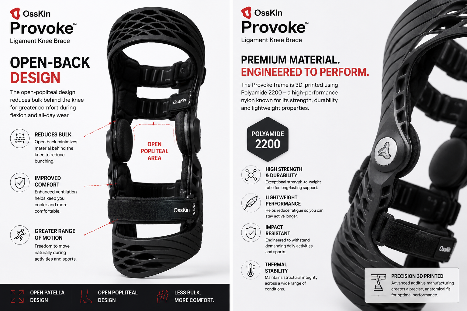 OssKin Provoke™ Ligament Knee Brace