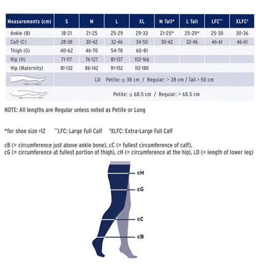 JOBST Opaque Knee High 15-20 mmHg
