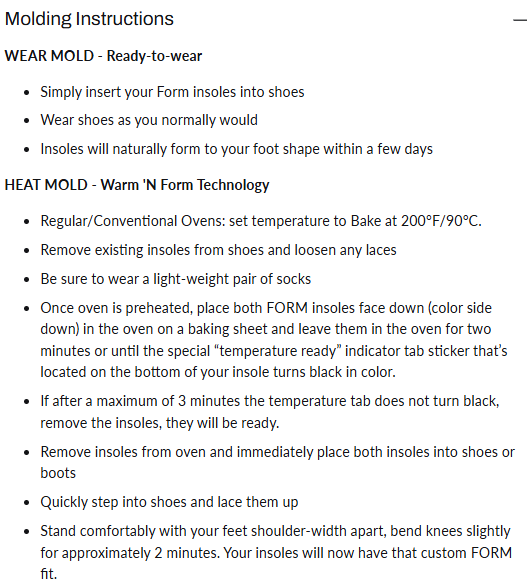 FORM | Memory Foam Insoles