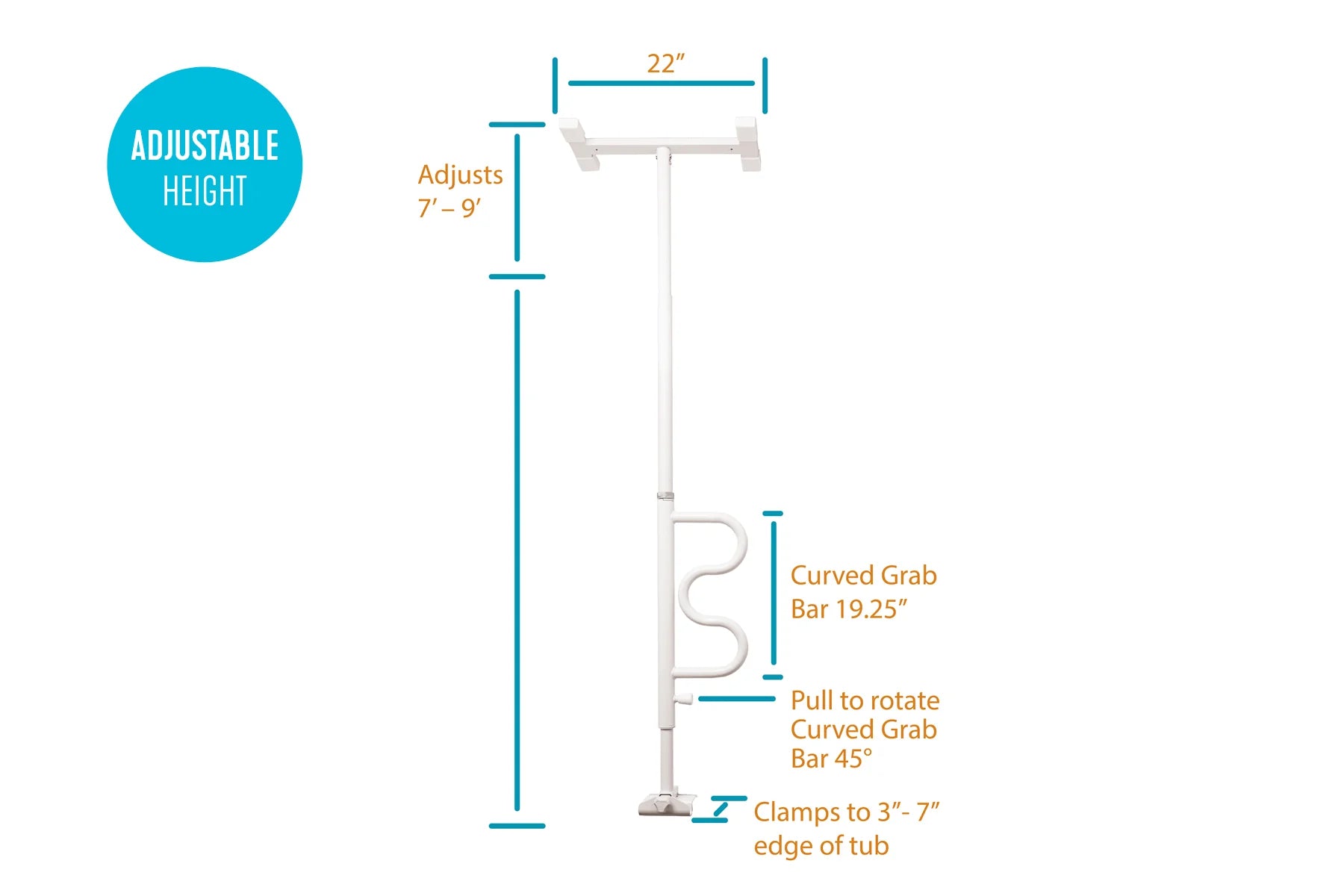 Stander | Wonder Pole - Curve Grab Bar