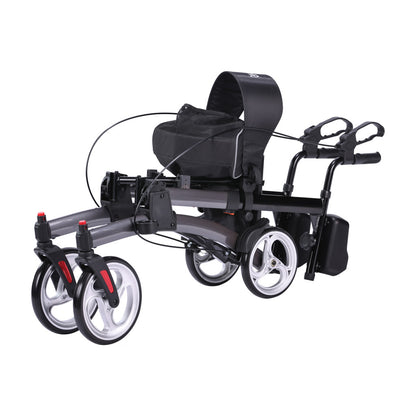 Drive | Elevate Upright Rollator Grey