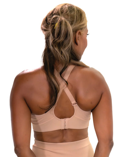 Wear Ease | Best Bra Compression Bra 20-30mmHg  –Style 775 Pocketed Textured Compression Bra with RhythmicWav™ Fabric