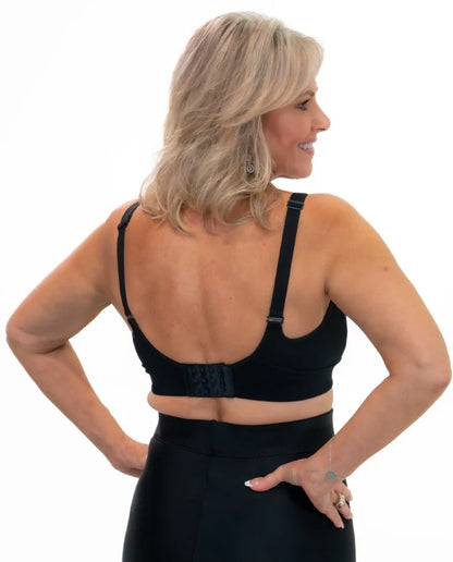 Wear Ease | Best Bra Compression Bra 20-30mmHg  –Style 775 Pocketed Textured Compression Bra with RhythmicWav™ Fabric