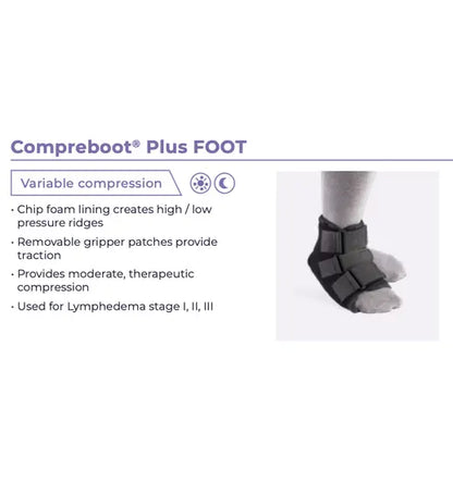 Sigvaris | Compreboot Plus Foot Black