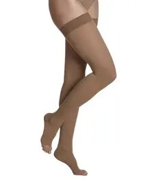 Sigvaris (20-30mmHg) | Cotton (Open-Toe, Thigh-High)