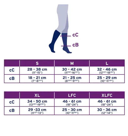 JOBST Relief Knee High Stockings, Open Toe