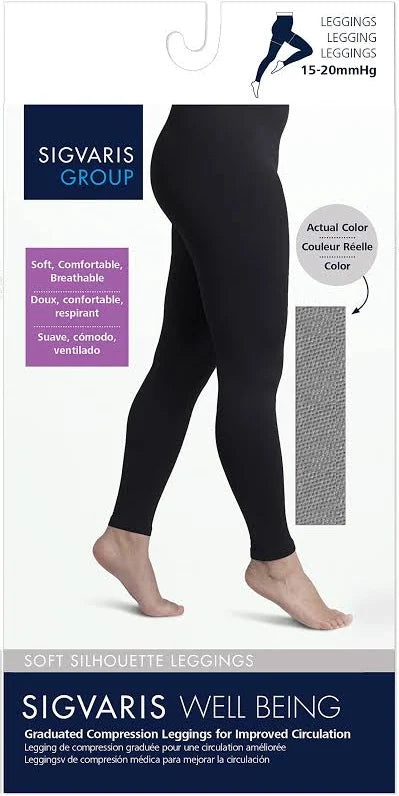 Sigvaris (15-20mmHg) | Soft Silhouette Leggings (Open Foot)