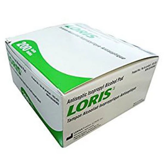 Loris Isopropyl Alcohol Pads box of 200