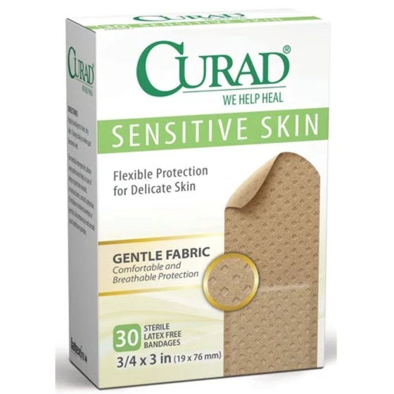 Curad | Sensitive Skin Adhesive Bandages 3/4" x 3"